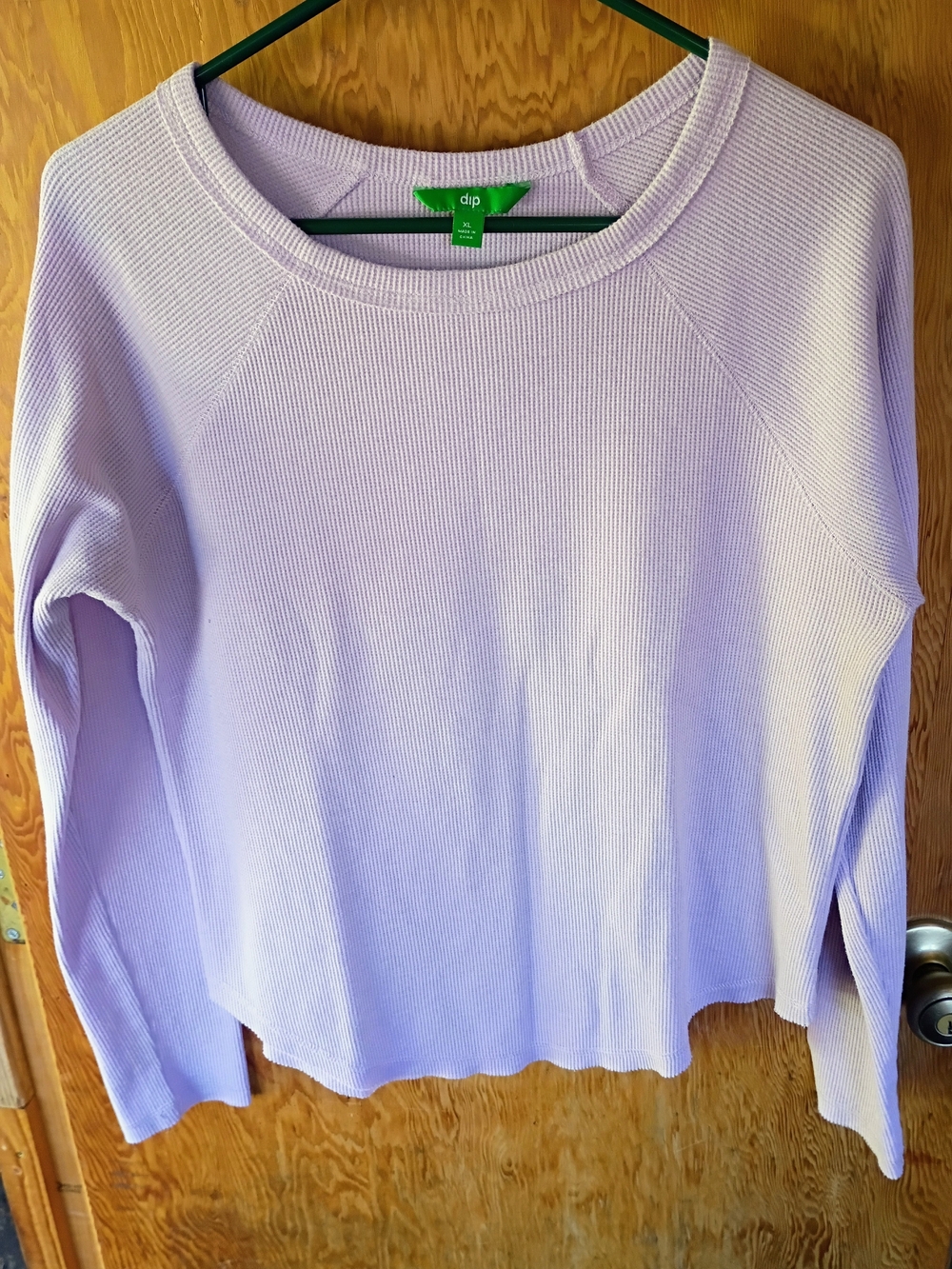 dip Lavender Ribbed Crewneck Sweater